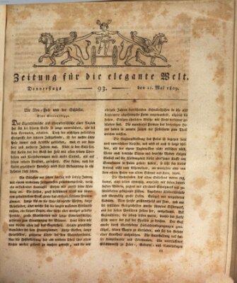 Zeitung für die elegante Welt Donnerstag 11. Mai 1809