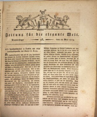 Zeitung für die elegante Welt Donnerstag 18. Mai 1809