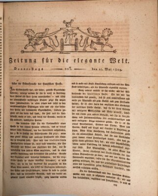 Zeitung für die elegante Welt Donnerstag 25. Mai 1809