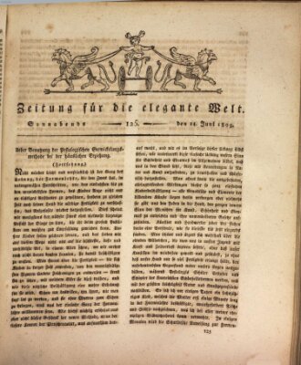 Zeitung für die elegante Welt Samstag 24. Juni 1809