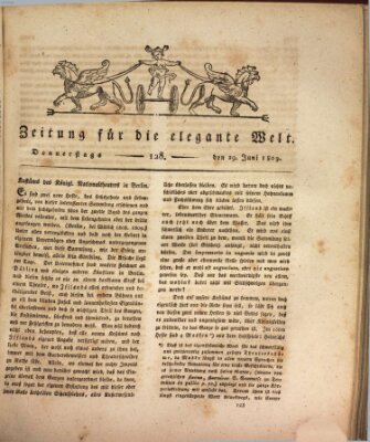 Zeitung für die elegante Welt Donnerstag 29. Juni 1809