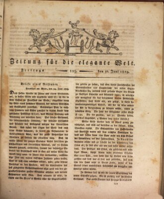 Zeitung für die elegante Welt Freitag 30. Juni 1809