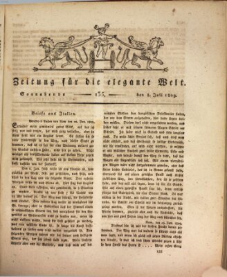 Zeitung für die elegante Welt Samstag 8. Juli 1809