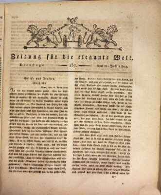 Zeitung für die elegante Welt Dienstag 11. Juli 1809