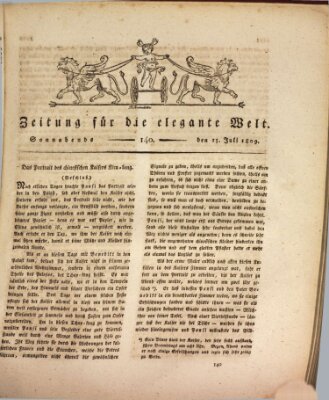 Zeitung für die elegante Welt Samstag 15. Juli 1809