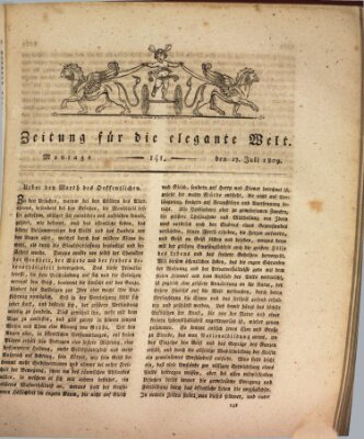 Zeitung für die elegante Welt Montag 17. Juli 1809