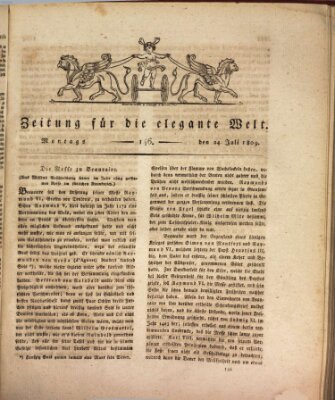 Zeitung für die elegante Welt Montag 24. Juli 1809