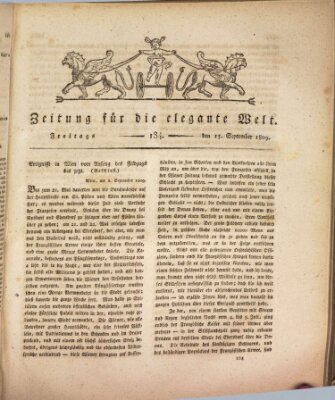 Zeitung für die elegante Welt Freitag 15. September 1809