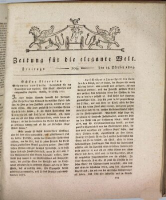 Zeitung für die elegante Welt Freitag 13. Oktober 1809