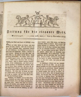 Zeitung für die elegante Welt Montag 13. November 1809