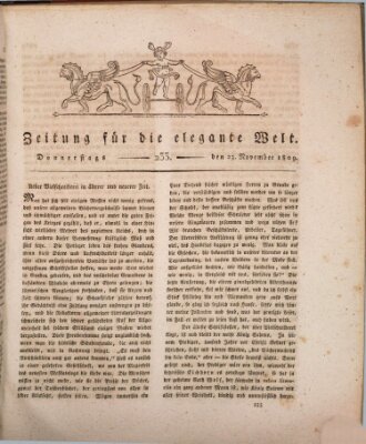 Zeitung für die elegante Welt Donnerstag 23. November 1809