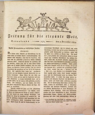 Zeitung für die elegante Welt Samstag 2. Dezember 1809