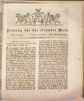 Zeitung für die elegante Welt Montag 4. Dezember 1809