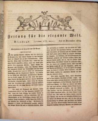 Zeitung für die elegante Welt Dienstag 26. Dezember 1809