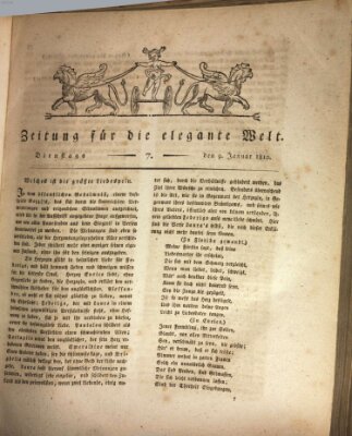 Zeitung für die elegante Welt Dienstag 9. Januar 1810