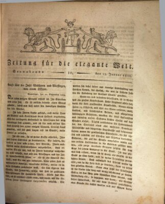 Zeitung für die elegante Welt Samstag 13. Januar 1810