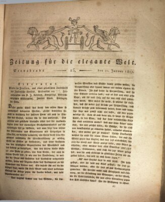 Zeitung für die elegante Welt Samstag 20. Januar 1810