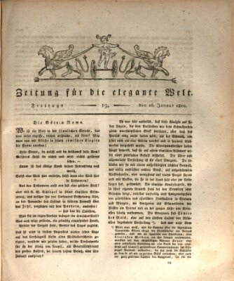 Zeitung für die elegante Welt Freitag 26. Januar 1810