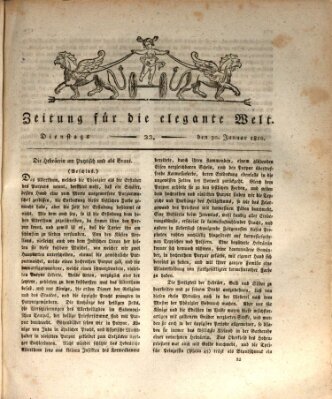 Zeitung für die elegante Welt Dienstag 30. Januar 1810