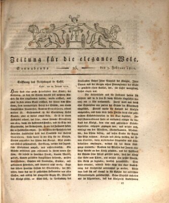 Zeitung für die elegante Welt Samstag 3. Februar 1810