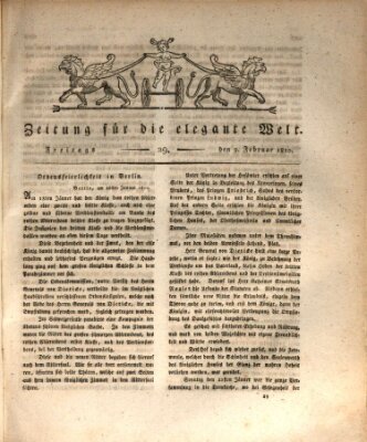 Zeitung für die elegante Welt Freitag 9. Februar 1810