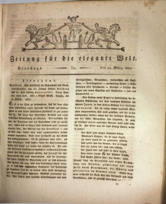 Zeitung für die elegante Welt Dienstag 13. März 1810