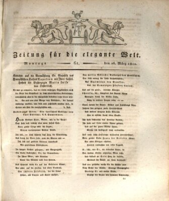 Zeitung für die elegante Welt Montag 26. März 1810