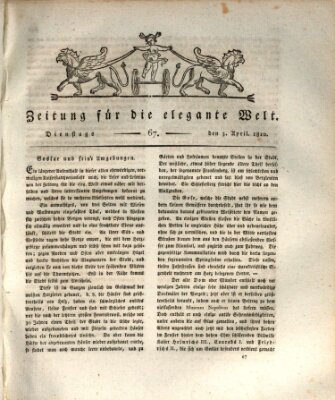 Zeitung für die elegante Welt Dienstag 3. April 1810