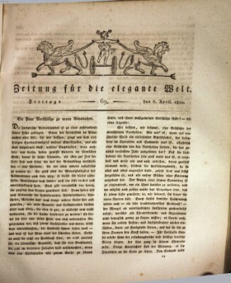 Zeitung für die elegante Welt Freitag 6. April 1810