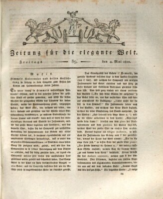 Zeitung für die elegante Welt Freitag 4. Mai 1810