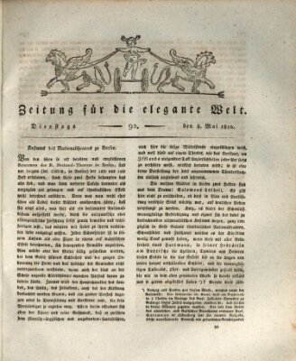 Zeitung für die elegante Welt Dienstag 8. Mai 1810