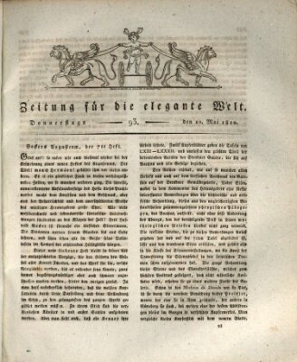 Zeitung für die elegante Welt Donnerstag 10. Mai 1810