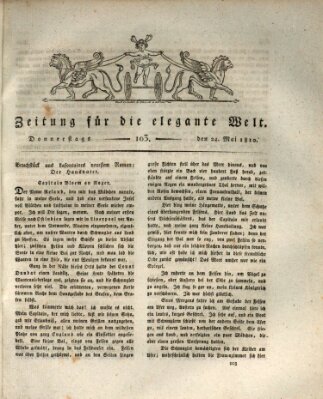 Zeitung für die elegante Welt Donnerstag 24. Mai 1810