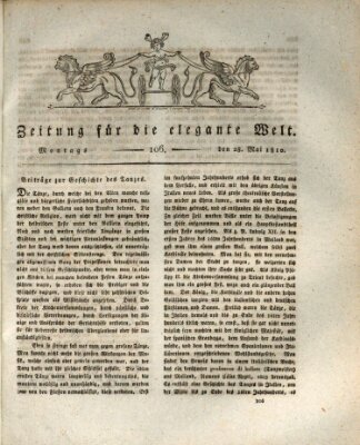 Zeitung für die elegante Welt Montag 28. Mai 1810