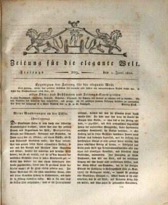 Zeitung für die elegante Welt Freitag 1. Juni 1810