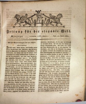 Zeitung für die elegante Welt Montag 11. Juni 1810