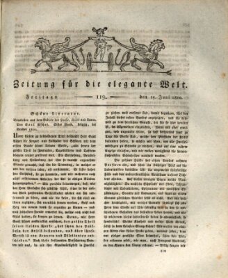 Zeitung für die elegante Welt Freitag 15. Juni 1810