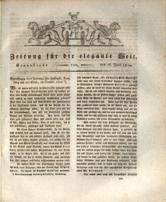 Zeitung für die elegante Welt Samstag 16. Juni 1810