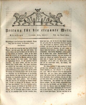 Zeitung für die elegante Welt Dienstag 19. Juni 1810