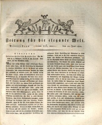 Zeitung für die elegante Welt Donnerstag 21. Juni 1810