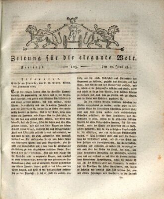 Zeitung für die elegante Welt Freitag 29. Juni 1810