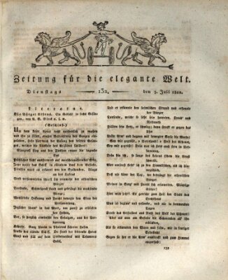 Zeitung für die elegante Welt Dienstag 3. Juli 1810