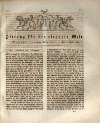 Zeitung für die elegante Welt Montag 9. Juli 1810