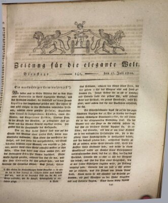 Zeitung für die elegante Welt Dienstag 17. Juli 1810