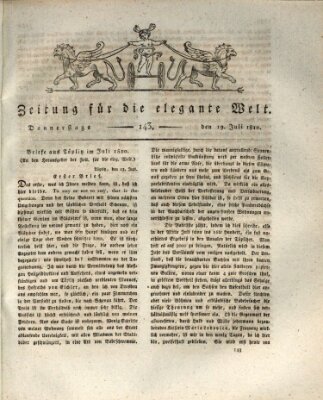 Zeitung für die elegante Welt Donnerstag 19. Juli 1810