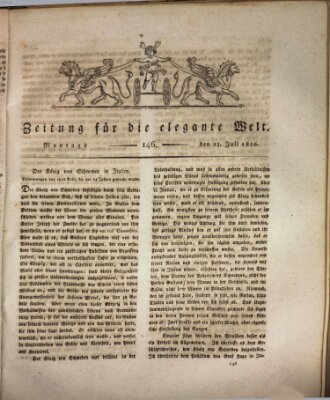 Zeitung für die elegante Welt Montag 23. Juli 1810