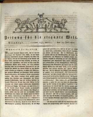 Zeitung für die elegante Welt Dienstag 24. Juli 1810