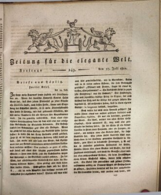 Zeitung für die elegante Welt Freitag 27. Juli 1810