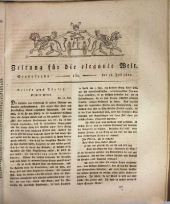 Zeitung für die elegante Welt Samstag 28. Juli 1810