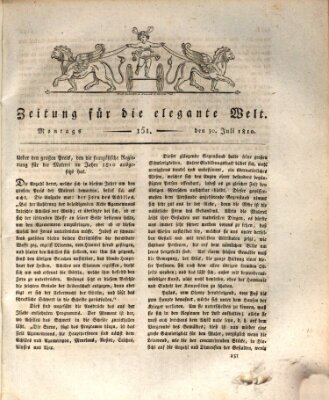 Zeitung für die elegante Welt Montag 30. Juli 1810